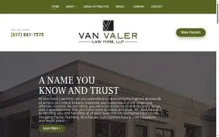 Van Valer Law Firm, LLP website