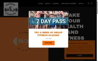 80/20 Fitness By Crystal website