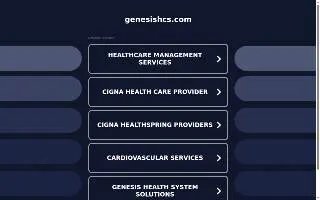 Genesis Rehab Services Physical Therapy Clinic-Whiting website