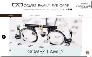 Gomez Family Eye Care website