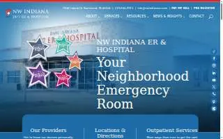 NW Indiana ER & Hospital website