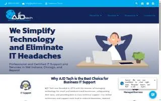 AJD Tech - Business IT Support and IT Service in NW Indiana of Highland website