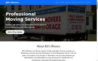 Bill's Movers & U-Lock Storage of Highland website