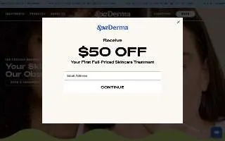 Derma Medical Spa website