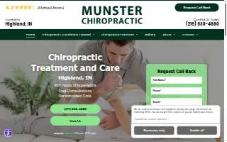 Munster Chiropractic Inc of Highland website