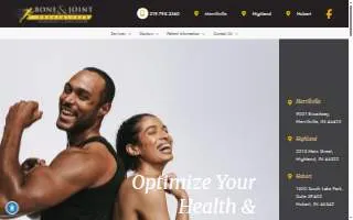 Bone & Joint Specialists of Hobart website