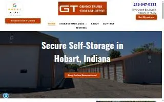 Grand Trunk Storage Depot website