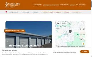 Heartland Storage - Hobart (Facility A) website