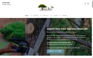The Tree Bee Arborists, llc of Hobart website