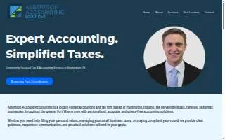 Albertson Accounting Solutions, LLC website