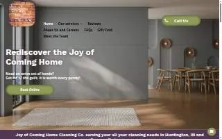 Joy of Coming Home Cleaning Co. website