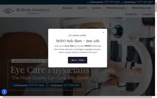 20/20 Eye Physicians of Indiana website