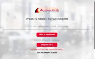 Autohaus Merkle website