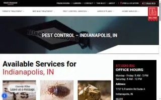 Black Diamond Pest Control of Indianapolis website