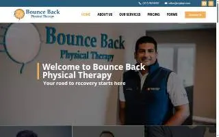 Bounce Back Physical Therapy website
