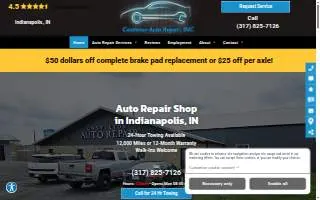 Castleton Auto Repair website