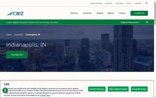 CBIZ of Indianapolis website