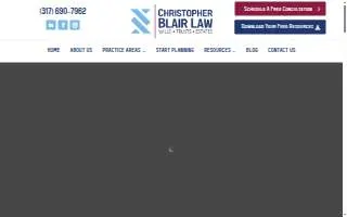 Christopher Blair Law LLC website