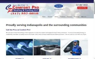Comfort Pro Heating & Cooling LLC website