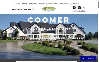 Coomer Roofing Company website