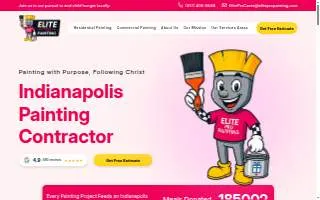 Elite Pro Painting of Indianapolis website