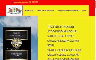 Funville Childcare LLC website