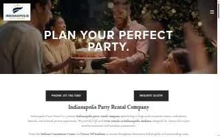 Indianapolis Party Rental website