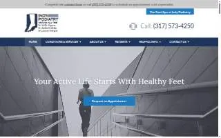 Indy Podiatry website