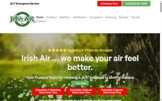Irish Air of Indianapolis website