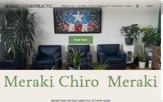 Meraki Chiropractic website