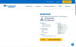 Naab Road Physical Therapy website