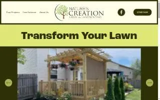 Nature’s Creations Lawn & Landscaping website