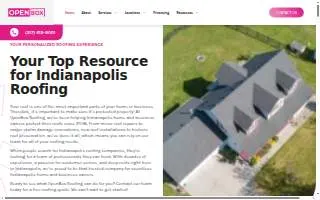 OpenBox Roofing website
