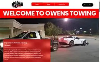 Owens Towing website
