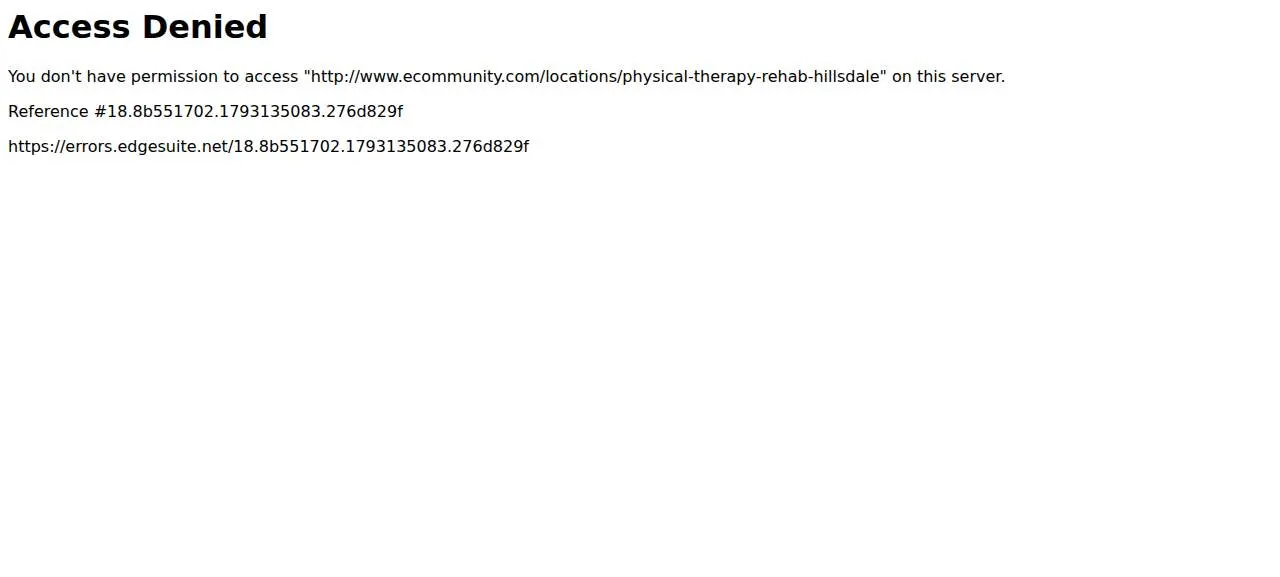 Physical Therapy É Rehab - Hillsdale website