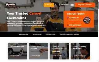 Pop-A-Lock Locksmith of Carmel website