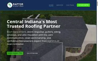 Raptor Roofing of Indianapolis website