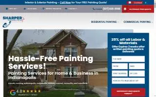 Sharper Impressions Painting Co of Indianapolis website