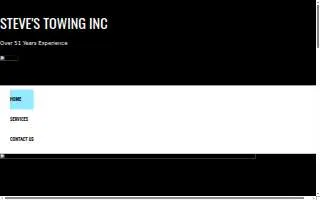 Steve's Towing, Inc website