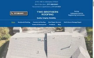 Two Brothers Roofing Inc website