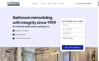 Updike Bathroom Remodeling of Indianapolis website