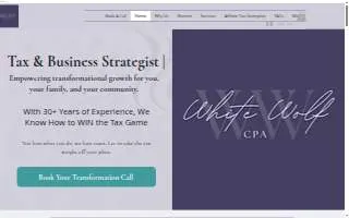 White Wolf CPA website