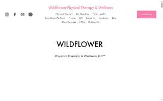 Wildflower Physical Therapy & Wellness website