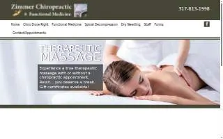 Zimmer Chiropractic & Nutrition website