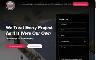 Bunkum Valley Roofing LLC website