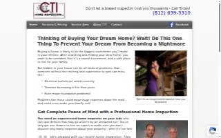 CTI Home Inspection website