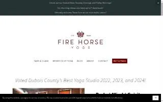 Fire Horse Yoga website