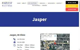 Harvest Health & Rehab website