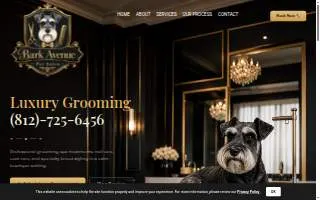 Bark Avenue Pet Salon website