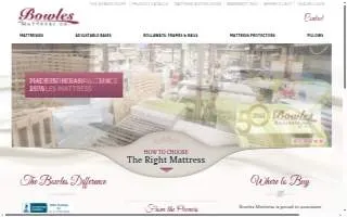 Bowles Mattress Co. website